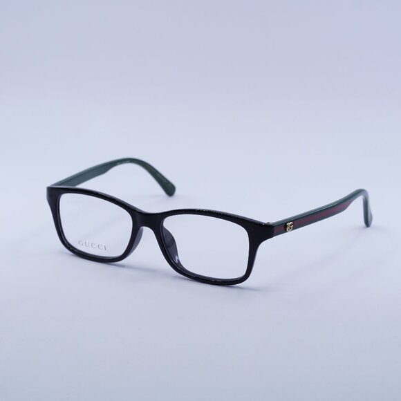 🕶️ New Gucci GG0720OA 002 Eyeglasses - Shiny Black/Green/Red Frame - Picture 1 of 9